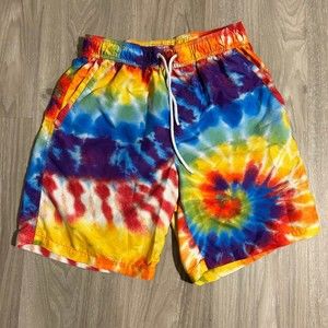 Boys Tie-Dye Swim Shorts - Multicolor